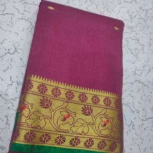 Banarasi Silk Scutt Border