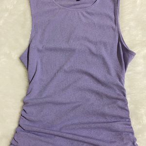 H&M Drawstring Lavender Dress