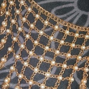 Heavy Long Necklace Golden Colour