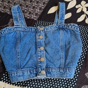 Denim Crop Top