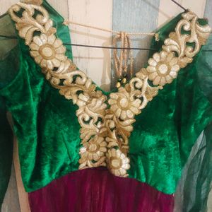 Lehenga blouse with lace work