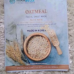 Mirabella🌾 Oatmeal 🌾Sheet Mask