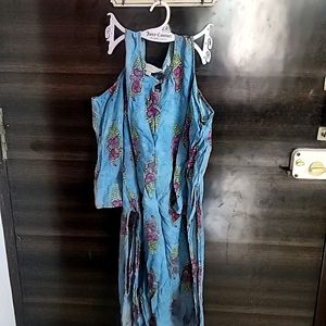 Floral ANOUK kurta With Cut Shoulders