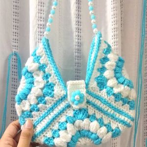 Ocean Breeze Crochet Purse