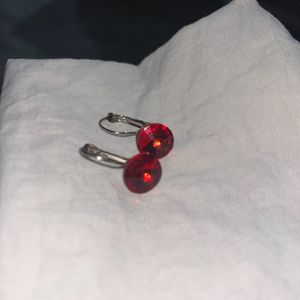 Beautiful Red Stone Earrings