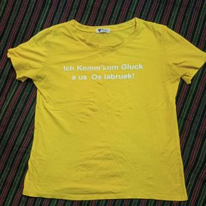 Lemon Yellow Tishirt Woman