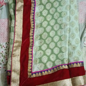 Gorgeous Heavy Lehenga Pattern Saree