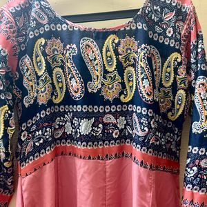 Pink Printed Kurta (women)