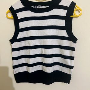 Black & White Strips Top