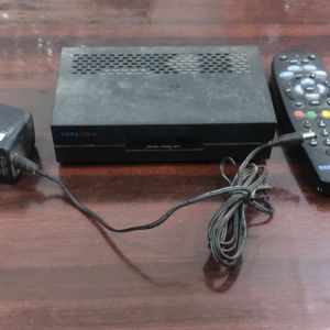 Tata Sky Setup Box With Remote & Adaptor