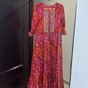 Beautiful Full Size Gown With Heavy Embroidery