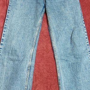 Straight Leg Denim Jeans