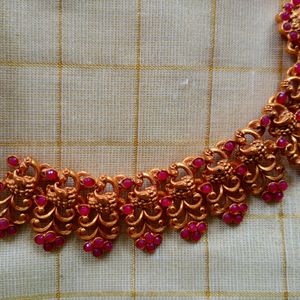 Traditional Chettinad Gold Lakshmi Necklace