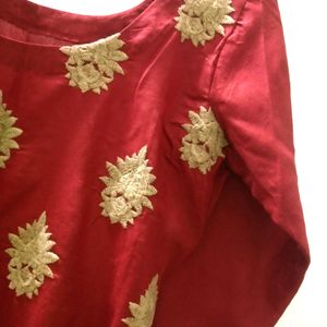 Red Colour Jodhpuri Kurti For Women