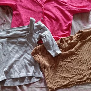 Set Of 3 Cute Tops