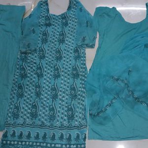 Chikankari Lucknow Kurta Set