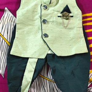 Selling stunning Pastel Green Kurta Dhoti Baby Set