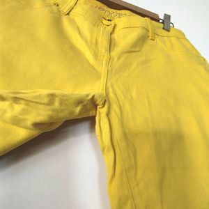 Bold Yellow Partywear Jeans