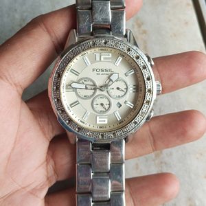 Fossil Orignal Designer Chronograph Silver