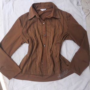 Brown Korean Top