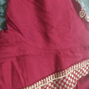 Red Kurta Set