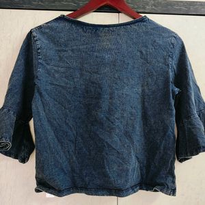 Jealous 21 Denim Look Top