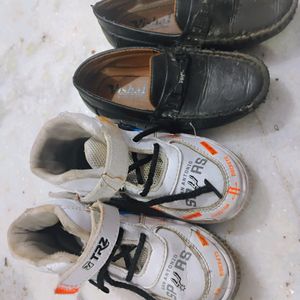 Two Pair Of Boys Shoes