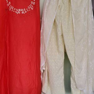 Stitched Pant & Dupatta With Kurthi Is Unsti