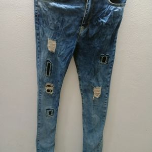 Denim Ripped Jeans For Women