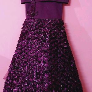 Party Wear Long Frock For Girls