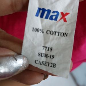 Rose Pink Max Cotton T shirt Like New