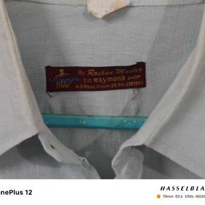 Custom Stitched Pure Linen Shirt By Raymonds- 44XL