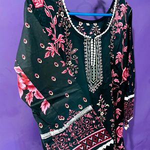 Stitched Pakistani Kurta Sets With Pant & Dupatta