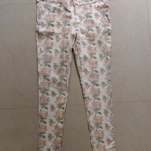 New Floral Jeans - 32