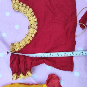 Saree+ Blouse For Girls 2-4 Years