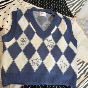 Cute Korean Vest Blue Urbanic