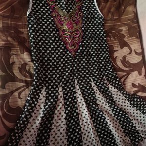 Anarkali Sleeveless Kurti