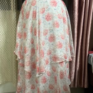 Women 2 tiered Floral Skirt