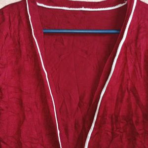 Ladies Winter Fashion Shrug Sweater Maroon