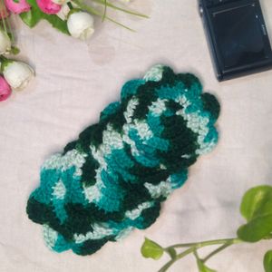 Shaded Green 💚 Crochet Coaster