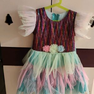 Beautiful Party Frock For 5 -6 Year Girl