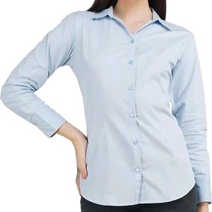 Black Formal Pant And Blue Shirt For Women