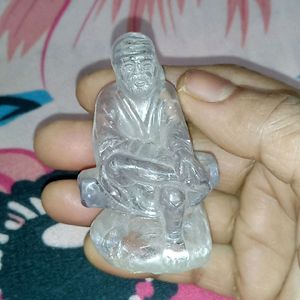 Small Size Beautiful Transparent Sai Baba Idol