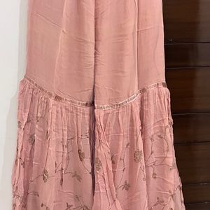 Women Peach Sharara Suit