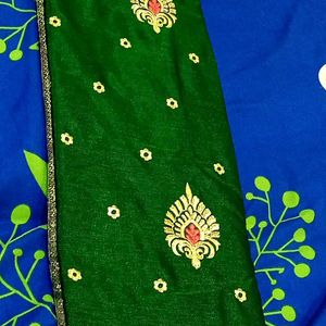 Satin Silk Zari WorkFestive Wear Saree