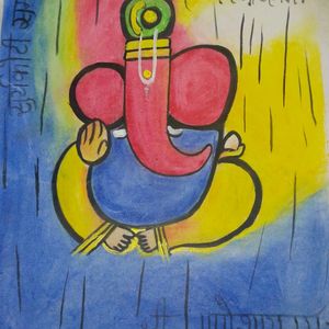 Ganpati Bappa Beautiful Painting