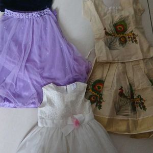 3 Set Of Kids Dresses