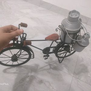 Iron Milk-Man Cycle with 3 Milk Cans