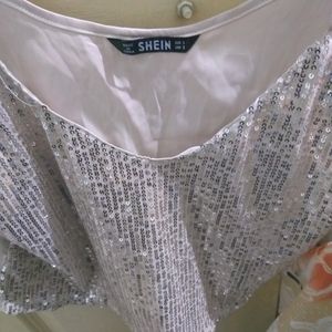 Shein Sequined Crop Top