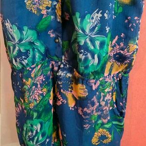 Tropical Print Jumpsuit